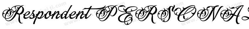 Respondent PERSONAL USE ONLY Black字体转换
